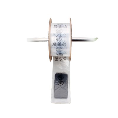 Custom Logo Perforierter LDPE vorgeöffneter Beutel auf Rollen für automatisierte Maschinen