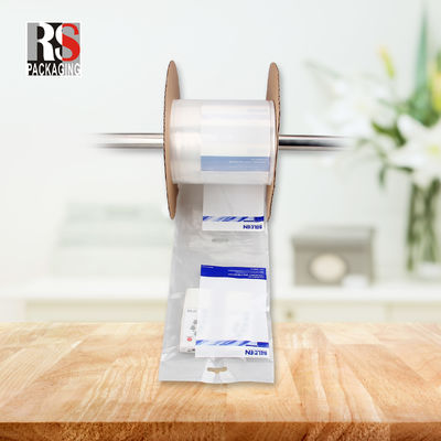 Custom Logo Perforierter LDPE vorgeöffneter Beutel auf Rollen für automatisierte Maschinen