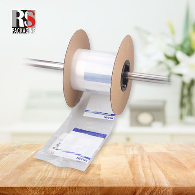 Custom Logo Perforierter LDPE vorgeöffneter Beutel auf Rollen für automatisierte Maschinen