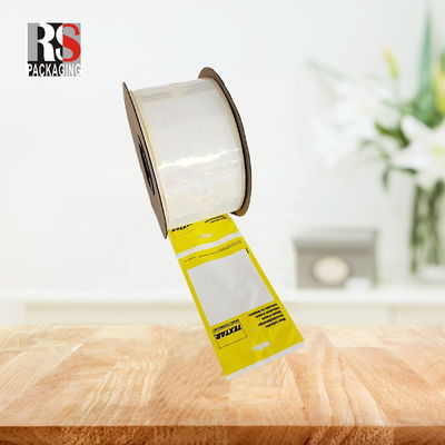 Custom gedruckte LDPE-Plastikvorgeöffnete Poly-Taschen auf einem Rollenventilator Falte Perforierten Auto-Tasche