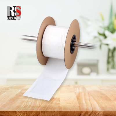 Druckdruck LDPE Polyperforierter Beutel auf einem Rollenventilator Falten vorgeöffneter Autobeutel