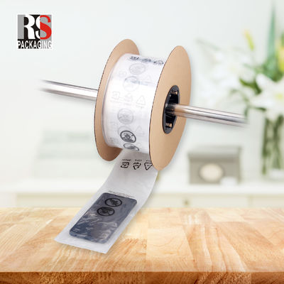 Druckdruck LDPE Polyperforierter Beutel auf einem Rollenventilator Falten vorgeöffneter Autobeutel
