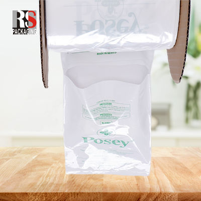 LDPE-Klar-Plastik-Vorgeöffnete Poly-Taschen auf einer Rollen-Seiten-Gusset-Auto-Tasche für Kleidung