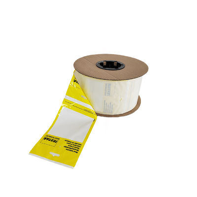 8X10" 2 Mil weiße Rückseite Vorgeöffnete Poly-Taschen auf einer Rolle