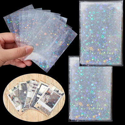 Kundenspezifische klare Holographische Karten Schutzhüllen 66x91mm Sportkarten Plastikhüllen