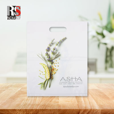 Custom Mylar Die Cut Handle Poly Taschen recycelbare Kunststoff-Geschenk-Tasche