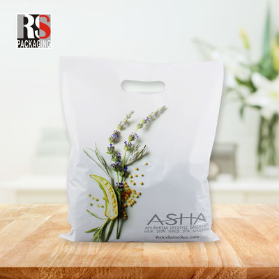 Custom Mylar Die Cut Handle Poly Taschen recycelbare Kunststoff-Geschenk-Tasche
