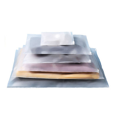 CPE / PE / PPE Druck Poly Bag Feuchtigkeitsdicht Mylar Frosted Zip Lock Taschen für Kleidung