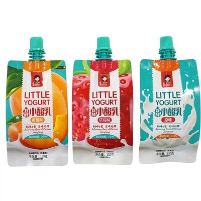 Spülbeutel BAP kostenlose Babynahrung Verpackungstüte Flüssiges Saft Getränke Beutel mit Schraubkappe