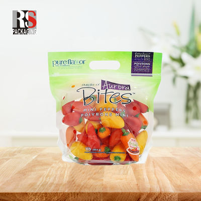 CPP OPP-Polyethylen-Mikroperforierter Zip Lock-Plastikbeutel für frisches Gemüse