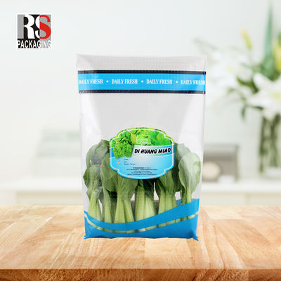 CPP OPP-Polyethylen-Mikroperforierter Zip Lock-Plastikbeutel für frisches Gemüse