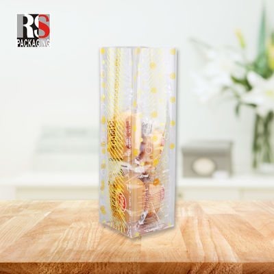 Brot Kreuz Quadrat Boden PP Taschen Kunststoff OPP Lebensmittelverpackung Bopp Block Boden Taschen für Kuchen