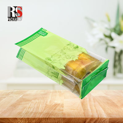 Mikroperforierter Wicket-Brotbeutel mit individuellem Logo mit Quadratbodenbeutel für Backwarenverpackungen