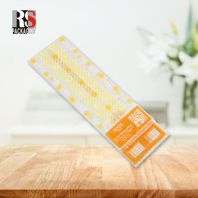 Lebensmittel-Poly-Verpackungstüten mit kleinen Kreuzblock-Stand und quadratischem transparenten Boden