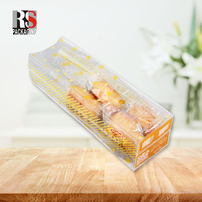 Lebensmittel-Poly-Verpackungstüten mit kleinen Kreuzblock-Stand und quadratischem transparenten Boden