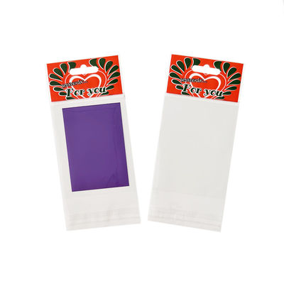 Besonders gedruckte Opp Header Tasche selbstklebende Dichtung mit Display Hang Loch