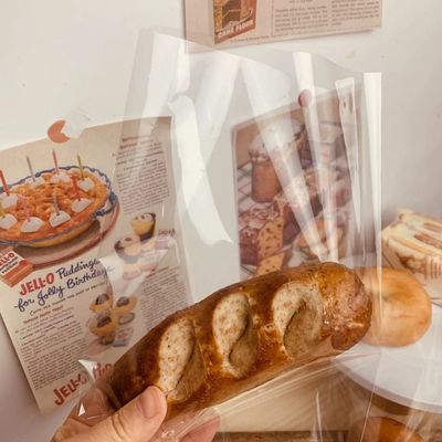 Industrielle Nahrungsmittel OPP LDPE Wicket Brot Brot Taschen Custom Print Für die Bäckerei Lagerung