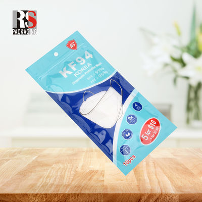 RS31-1 3 Schichten Laminate Poly Bag Plastic Zip Lock Verpackungstüte für Gesichtsmaske
