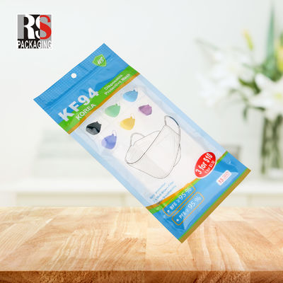 RS31-1 3 Schichten Laminate Poly Bag Plastic Zip Lock Verpackungstüte für Gesichtsmaske