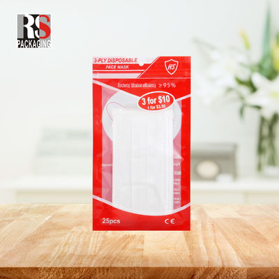 RS31-1 3 Schichten Laminate Poly Bag Plastic Zip Lock Verpackungstüte für Gesichtsmaske