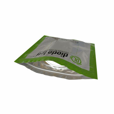 Custom Aluminiumfolie LED Lichtstreifen Verpackung Anti-statische Ziplock-Tasche mit Rissnotches