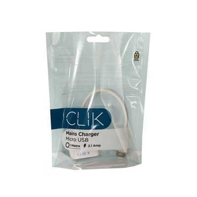 Wire Line Verpackung Klar Stand Up Zipper Bag Feuchtigkeitsdicht für USB-Kabel Verpackung
