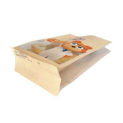 Bestellung Achtseilsiegel Flachboden Aufstehen Verpackungstüten für Frühstückscerealien