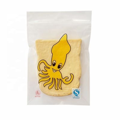 Individuelle Größe Rückseite Versiegelung Kunststoff-Lebensmittelverpackung Biskuit Brot Getreide Verpackung Tasche