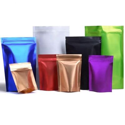 Lebensmittelverpackung Zip Lock Laminated Poly Bag Frosted Plastic Wiederverschlüssiger Stand Up Pouch Bag