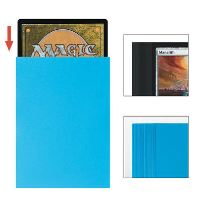 Custom Schwarz ausgekleidet Premium erstaunliche Stärke Anti Glare Mtg Matte Trading Card Ärmel