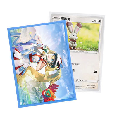 Custom Printed Pattern Clear Art Card Sleeves Fashion Style aus PP Material für MTG Standard Größe Spielkarte