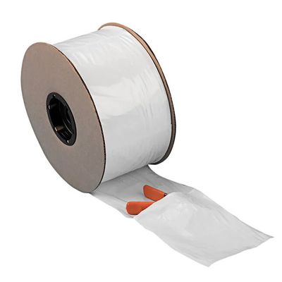 Kundenspezifische, vorgestanzte PE-Polybeutel auf Rolle für automatische Beutelsysteme