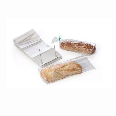 Custom Transparent LDPE Wicket Brotbeutel für Bäckerei Lagerung OPP Sandwiches Brotbeutel Drucken Lebensmittelverpackung Beutel mit Twist