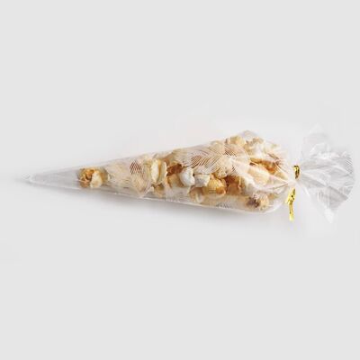 Cello Cellophane Süßigkeiten Kegel Tasche spezielle Form Popcorn Tasche Dreieck Plastik klaren Gebäck