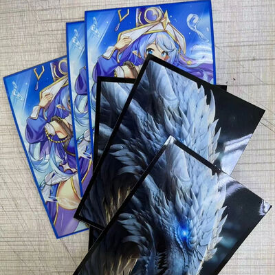 60PCS Art Anime Kartenhüllen PKM Schild Board Game Trading Cards Schutzhüllen Standardgröße 67x92cm