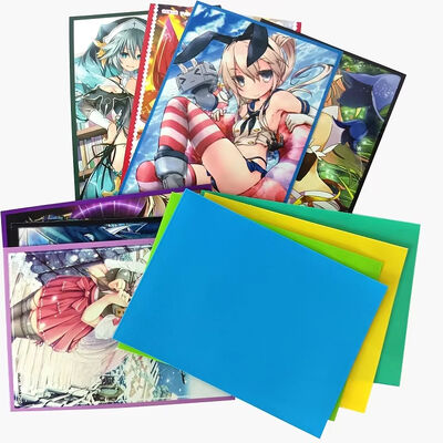 Texturierte glänzende benutzerdefinierte matte Spielkartenhülle Exquisite Druck-Sammelkartenhüllen