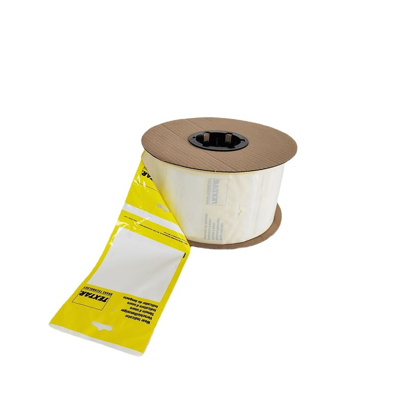 Custom gedruckte LDPE-Plastikvorgeöffnete Poly-Taschen auf einem Rollenventilator Falte Perforierten Auto-Tasche