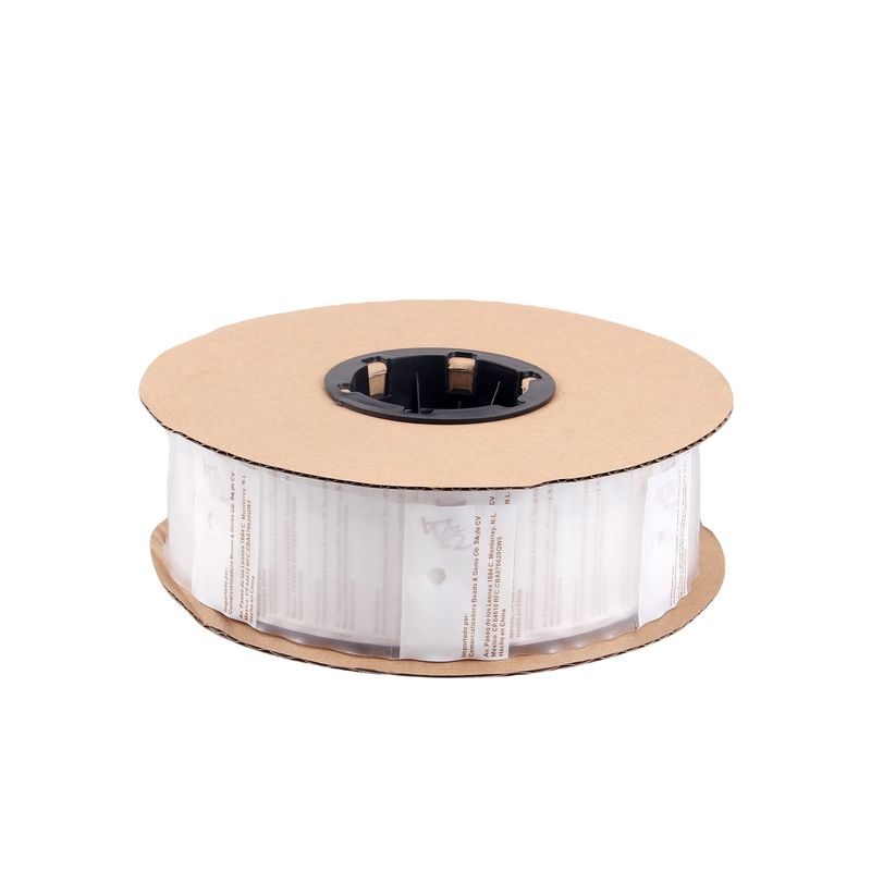 Farbdruck LDPE-Plastikverpackungstüte auf einer Rolle mit perforierter Ventilator-Faltform