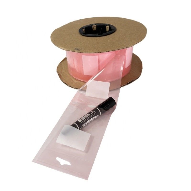 Pink LDPE Kunststoff PE Anti-statische vorgeöffnete Taschen Gravurdruck für die Autoverpackung
