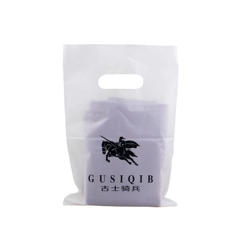 Custom Mylar Die Cut Handle Poly Taschen recycelbare Kunststoff-Geschenk-Tasche