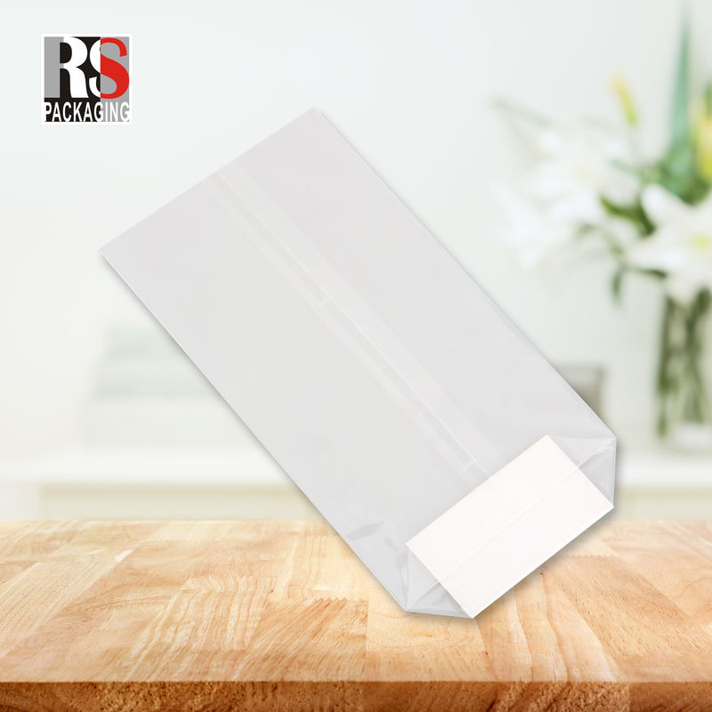 12x8x25cm Plastik-Quadrat-Boden-Essensbeutel für Popcorn in klaren oder individuellen Farben