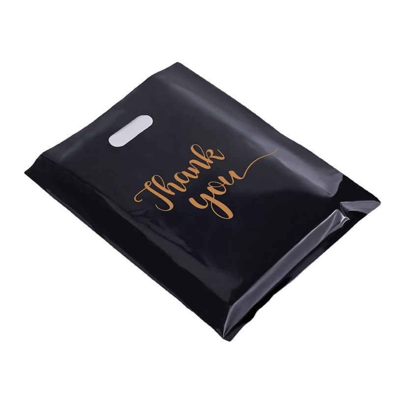 Custom Logo Druck Handgriff Einkaufstüte Wiederverwendbare Kunststoff Geschenktüten Für Einzelhandelsgeschäfte