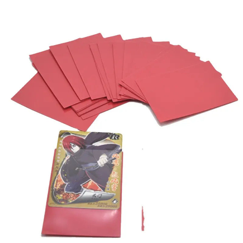 Kundenspezifisches Logo ODM Offene weiche Kunststoff-Handelskarte-Schutzhemden für Anime Yugioh Mtg Tcg