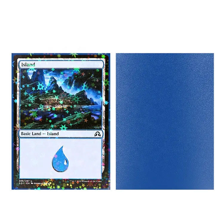 Galaxy Effects Hologramm Mtg Standardgröße Nicht abreiben Matte Rückseite Holographische Kartenhüllen