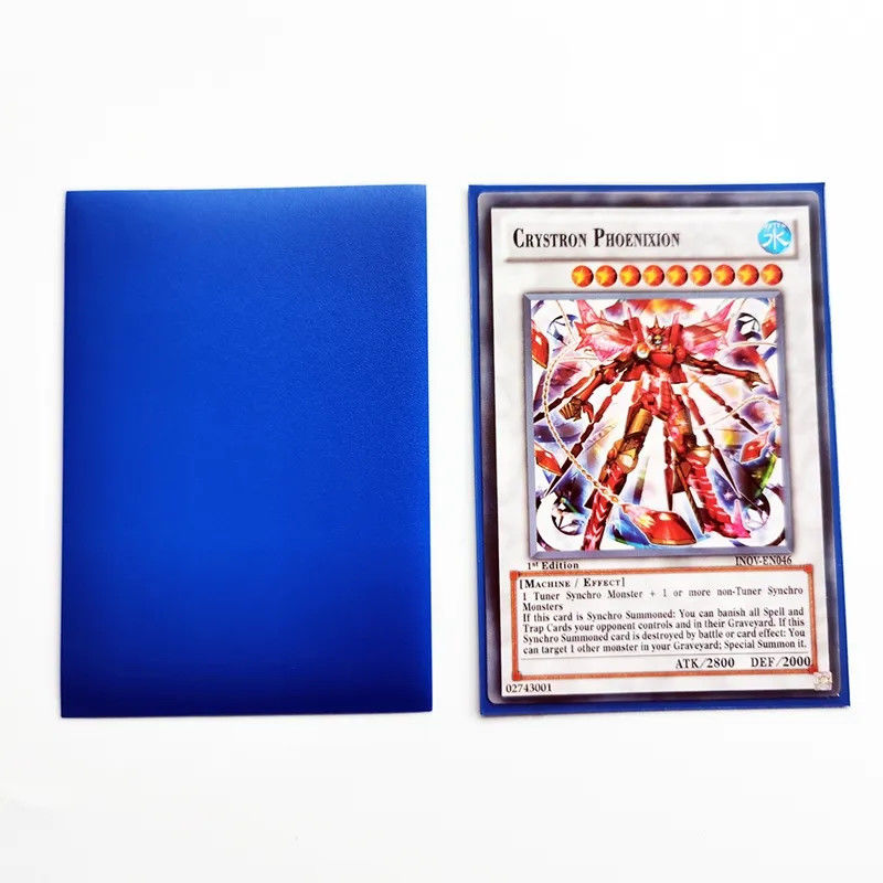 66x91 mm Premium PP Yu-Gi-Oh Handelskarten mehrfarbige Kartenhüllen Klar Matte Spiel Yugioh Karten Kunststoffhüllen