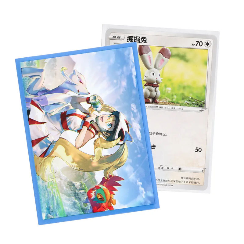 Custom Printed Pattern Clear Art Card Sleeves Fashion Style aus PP Material für MTG Standard Größe Spielkarte