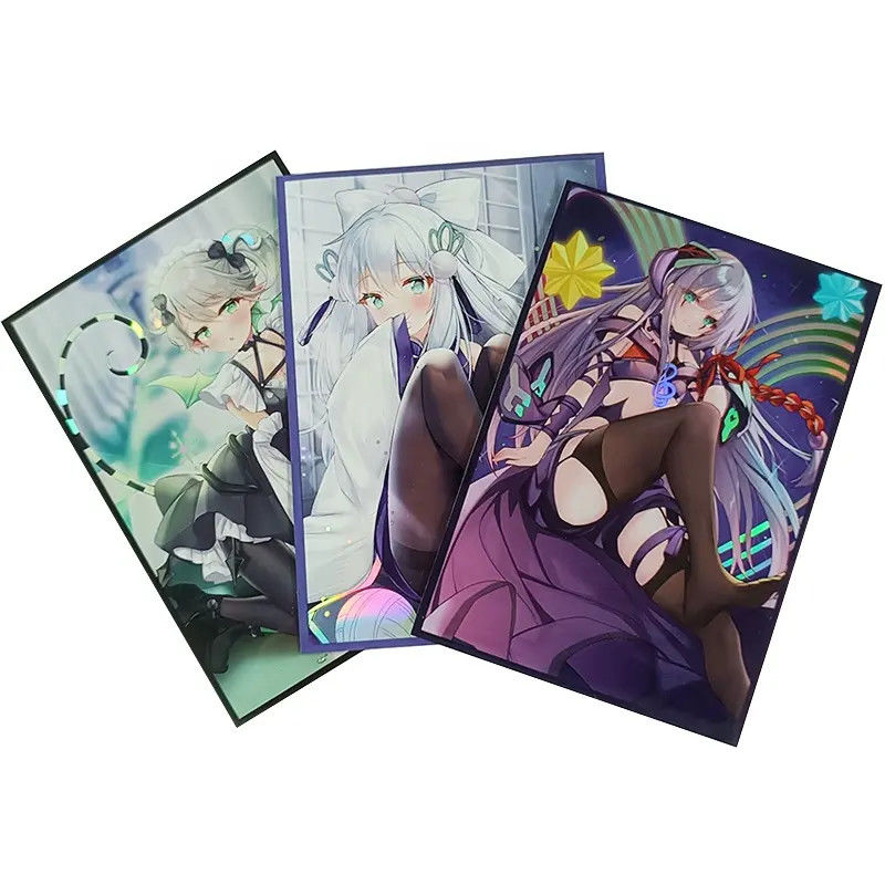 Maßgeschneiderte Holo-Druckkunst Yugioh MTG TCG Hologramm Anime Maßgeschneiderte Trading Board Spiel Kartenhüllen