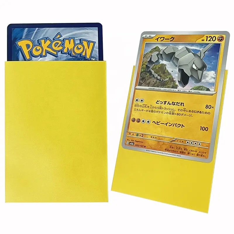 Gelb Matte Standardgröße 66x91mm Matte Kartenschützer MTG Spiel Trading Card Holder